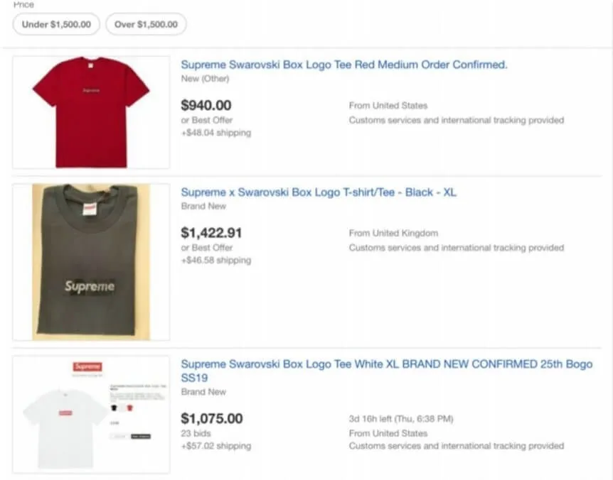 Supreme T Shirts On EBay