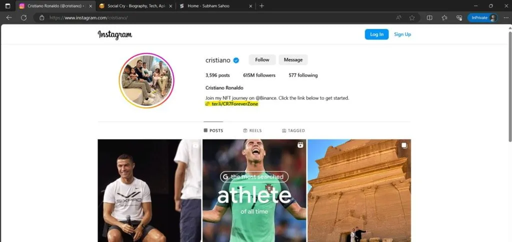 instagram bio link